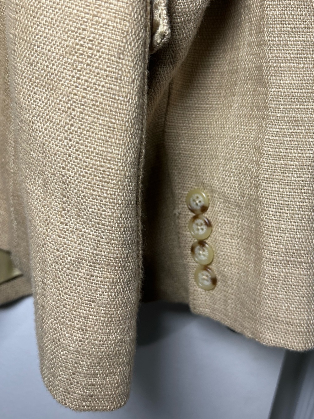 Lauren Ralph Lauren Women Tan 100% Linen Blazer - Picture 5 of 7